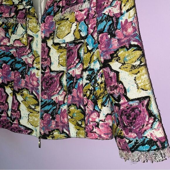 Simorra Barcelona Size 10 Jacket Stand Collar Zipper Blazer Art to Wear - Picture 3 of 9